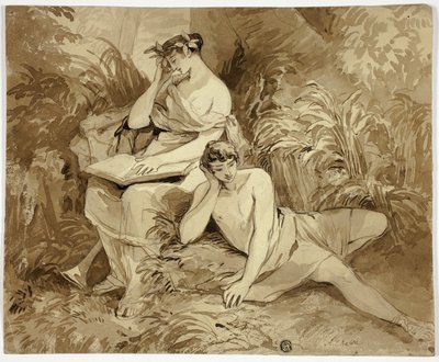 Musa e poeta de Alfred Edward Chalon