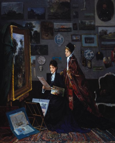 No estúdio de Alfred Emile Stevens