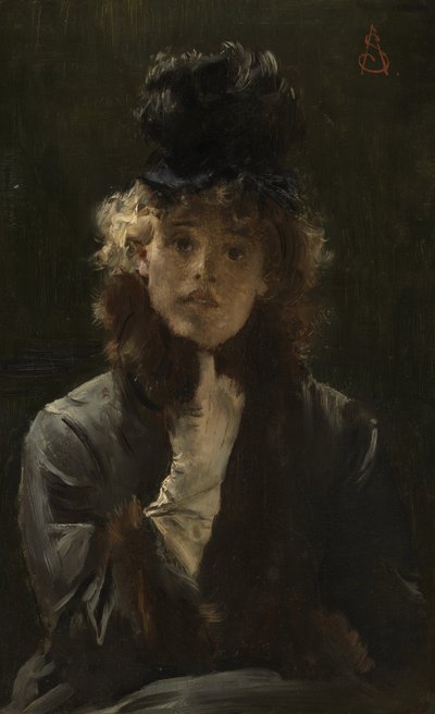 A Esfinge Parisiense, c.1880 de Alfred Emile Stevens
