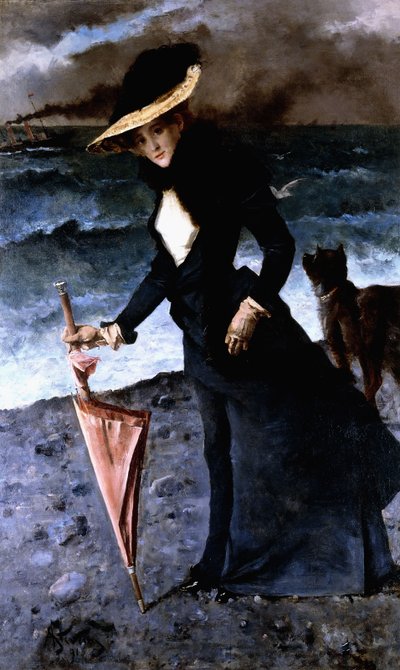O vendaval, 1891 de Alfred Emile Stevens