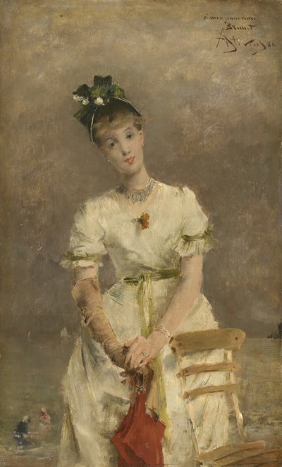Jovem à beira-mar, 1886 de Alfred Emile Stevens