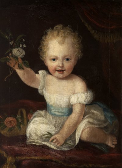 O terceiro Lord de Tabley, com dois anos de idade, c.1837 de Alfred Emile Stevens