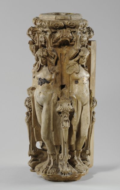 Um dos 9 maquetes para a Chaminé Sam Wilson, c.1908-14 (gesso e goma-laca) (ver também 876005-6) de Alfred Gilbert