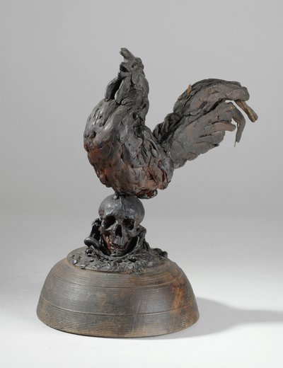 Um dos 9 maquetes para a Chaminé Sam Wilson, c.1908-14 (gesso e goma-laca) (ver também 876021) de Alfred Gilbert
