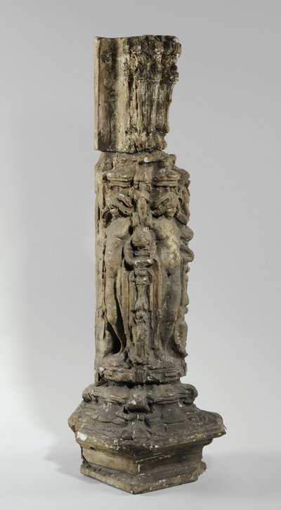 Um dos 9 maquetes para a Chaminé Sam Wilson, c.1908-14 (gesso e goma-laca) de Alfred Gilbert