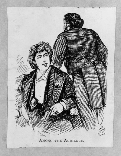 Oscar Wilde (1854-1900) Entre o público de Alfred Gish Bryan