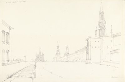 Moscou, 1827 (grafite no papel) de Alfred Gomersal Vickers