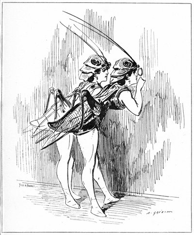 Ilustração para "O Espírito das Mulheres" de Alfred Grevin