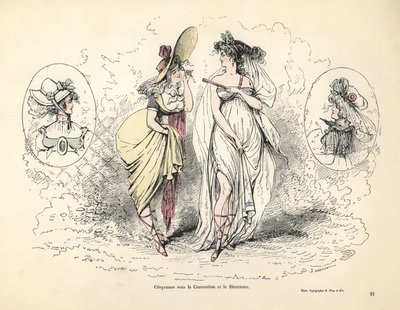 Merveilleuses na era revolucionária francesa de Alfred Grevin