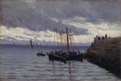 Chegada dos pescadores de sardinha de Alfred Guillou