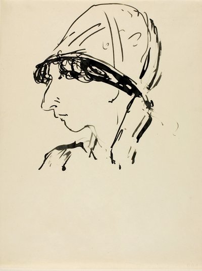 Cabeça de uma rapariga de Alfred H. Maurer