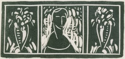 Linoleum Cut with Tribute por Sherwood Anderson de Alfred H. Maurer