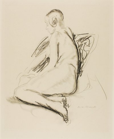 Nu sentado de Alfred H. Maurer