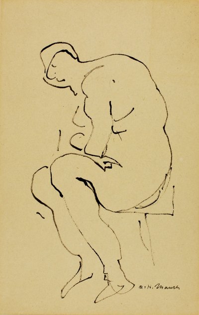 Nu sentado de Alfred H. Maurer