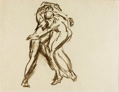 Duas figuras em ação de Alfred H. Maurer