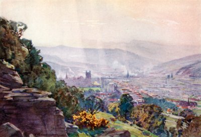 Banho, de Hampton Rocks (cor litho) de Alfred Heaton Cooper