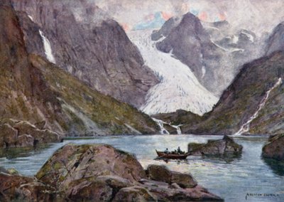Glaciar de Bondhus, fiorde de Hardanger de Alfred Heaton Cooper