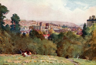 Bristol, do Observatório Clifton (cor litho) de Alfred Heaton Cooper