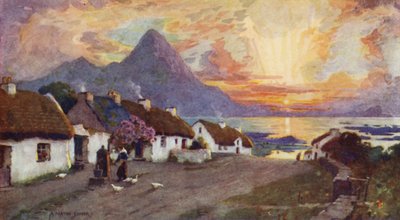 Croag Patrick e Clew Bay, Westport, Condado de Galway de Alfred Heaton Cooper