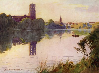 Dinamarca: Castelo de Koldinghus, North Slesvig (cor litho) de Alfred Heaton Cooper