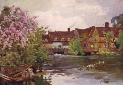 Flatford Mill, East Bergholt, Suffolk de Alfred Heaton Cooper