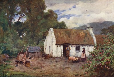 Vida irlandesa Cottage no Condado de Donegal de Alfred Heaton Cooper