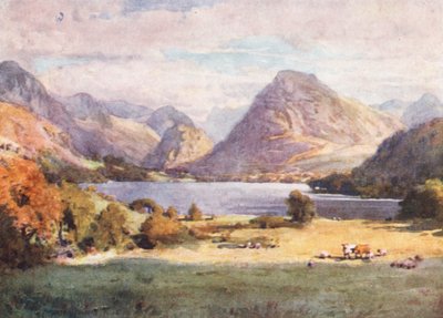 Região dos lagos: Loweswater (litografia a cores) de Alfred Heaton Cooper