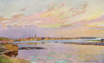 Lulea, Lapônia, o porto de exportação de minério de ferro de Alfred Heaton Cooper