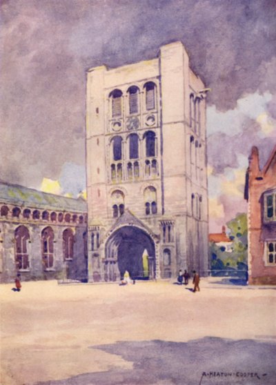 Torre normanda, Bury St Edmunds, Suffolk de Alfred Heaton Cooper
