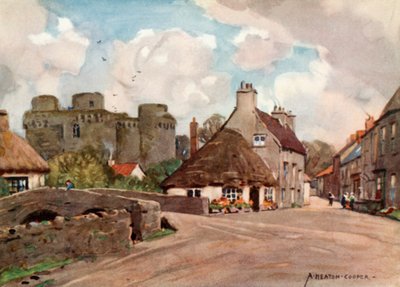 Nunney Village and Castle de Alfred Heaton Cooper