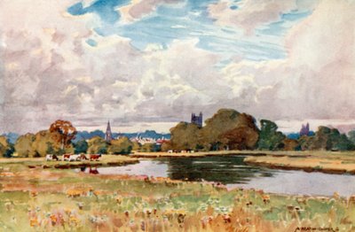 Igrejas de Taunton, do Rio de Alfred Heaton Cooper