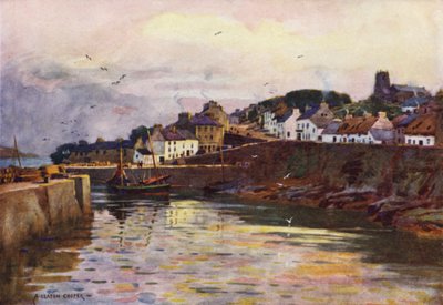 O porto, Roundstone, Condado de Galway de Alfred Heaton Cooper