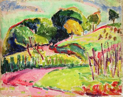 Paisagem com colinas de Alfred Henry Maurer