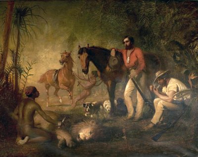 Após a caça ao leão de Alfred Hichens Corbould