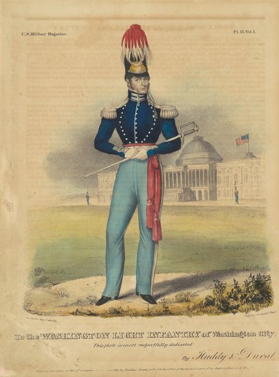 Para a infantaria leve de Washington da cidade de Washington de Alfred Hoffy
