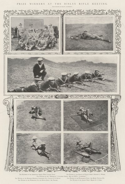 Prêmio-ganhadores na Reunião de Rifle de Bisley de Alfred Hugh Fisher
