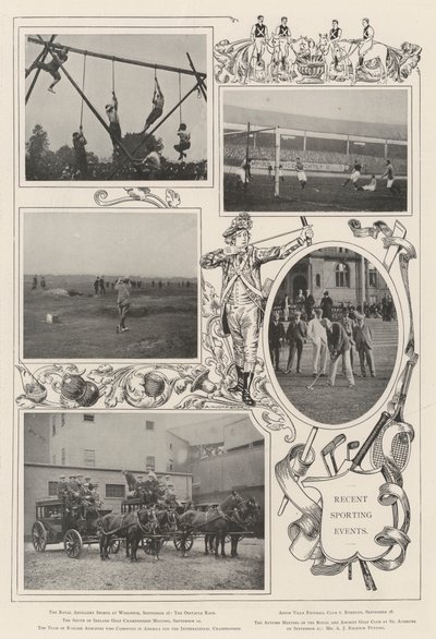Eventos esportivos recentes de Alfred Hugh Fisher