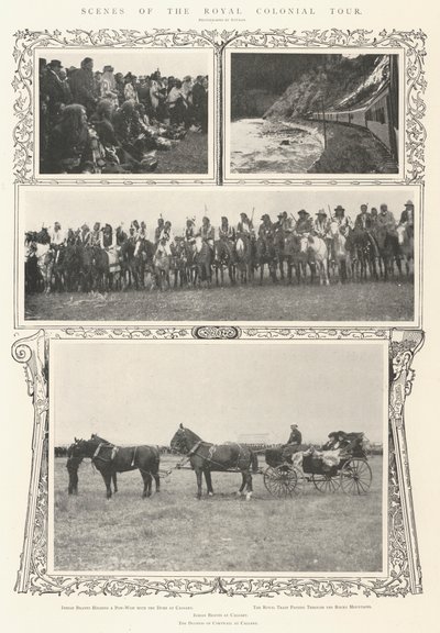 Cenas do Royal Colonial Tour de Alfred Hugh Fisher