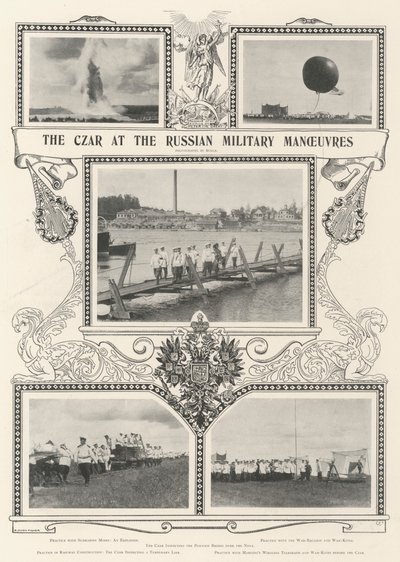 O czar nas manobras militares russas de Alfred Hugh Fisher
