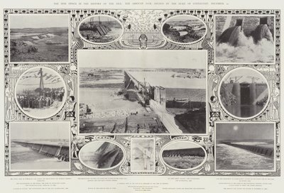 A Nova Época na História do Nilo, a Barragem de Assouan, inaugurada pelo Duque de Connaught, 10 de dezembro de Alfred Hugh Fisher