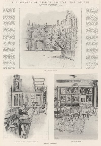 A Remoção do Hospital de Cristo de Londres de Alfred Hugh Fisher
