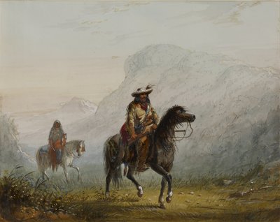 «Bourgeois» W---r e a sua squaw de Alfred Jacob Miller