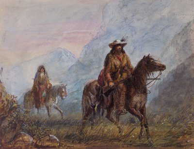 Capitão Joseph Rutherford Walker, c.1837 (aquarela sobre papel) de Alfred Jacob Miller