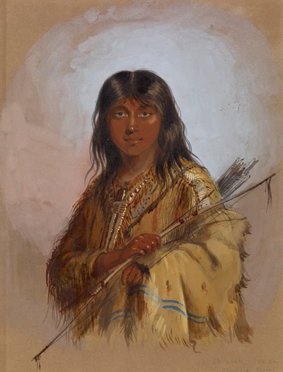 Índio chinook: rio Columbia de Alfred Jacob Miller