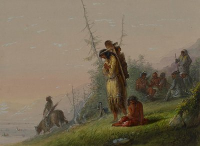 Acampamento de índios de Alfred Jacob Miller