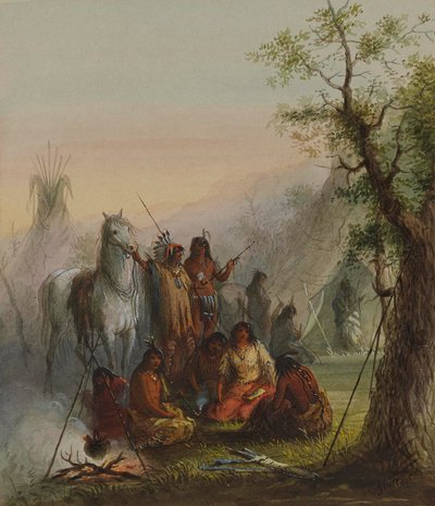 Acampamento de índios de Alfred Jacob Miller