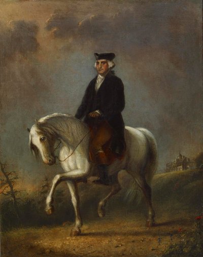 George Washington em Mount Vernon de Alfred Jacob Miller