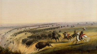 Caça ao búfalo de Alfred Jacob Miller