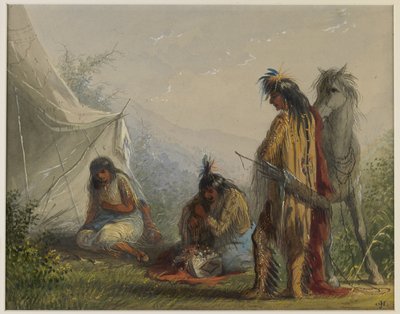 Namoro índio de Alfred Jacob Miller