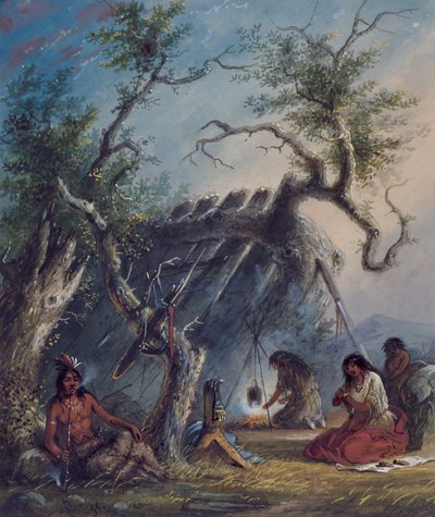 Cabana indígena de Alfred Jacob Miller
